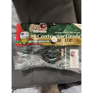 Holiday Bright Lights Contractor Grade LED Christmas Lights, GOLD NIP